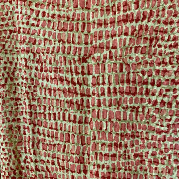 Napa Valley Linen Blend Maxi Dress Red Print Sleeveless Side Slit NWT Small - Picture 9 of 9